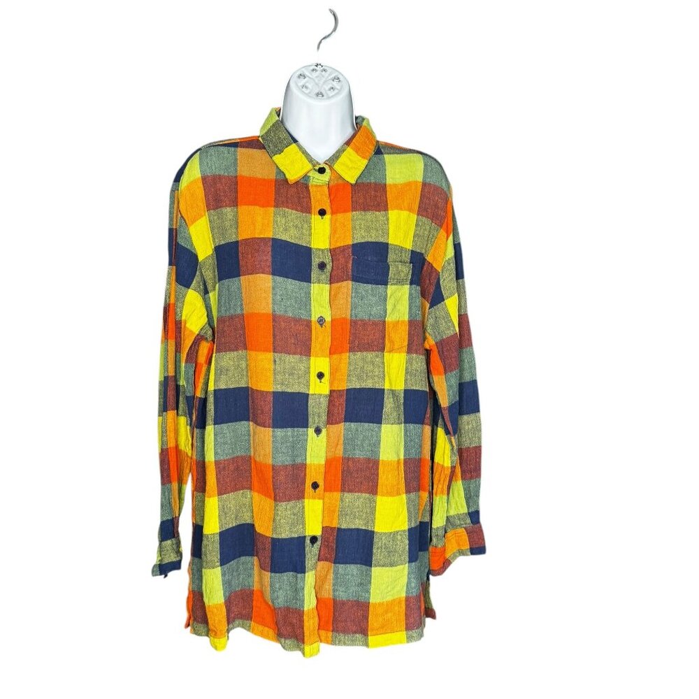 Reflections by Spiegel Multicolor Plaid Button-Up Shirt